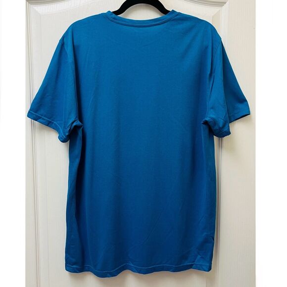 The Nike Tee Dri Fit Short Sleeve Athletic Cut Logo Blue XL - Picture 7 of 7
